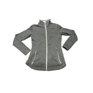 Columbia Gray Full Zip Fleece Gray Size Small
